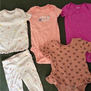 3-6 month bodysuits and outfit